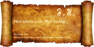 Herskovics Melinda névjegykártya